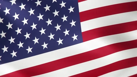 Flag of USA Background Video Loop 스톡 동영상 132738767