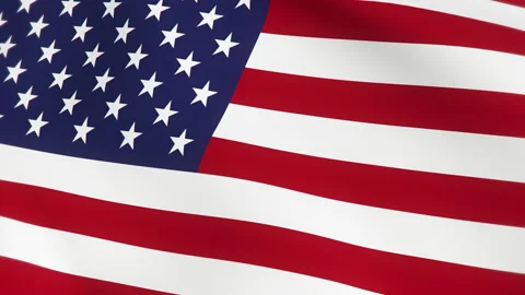 Flag of USA Background Video Loop Видео 133721836