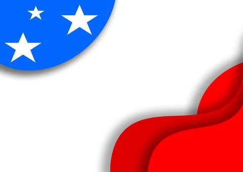 Flag usa elements illustration. Abstract USA Independence Day decoration Stock Illustration