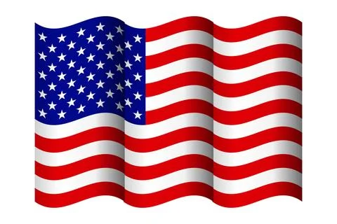 Flag of USA. Flag of the USA vector page symbol for web site design. USA fl.. Illustrazione stock