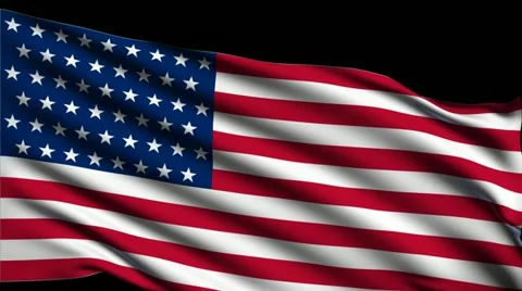 Flag of  USA Stockbeeldmateriaal 22272347