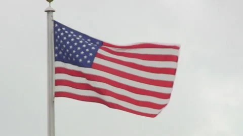 Flag; USA Stock Footage 49094896