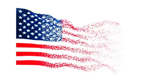 Flag of Usa Stock Footage 64910465