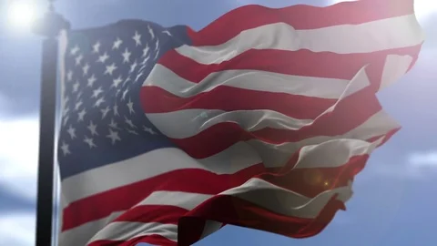 Flag of USA 動画素材 76014461