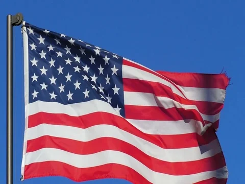 Flag of USA Stock Footage 82137004