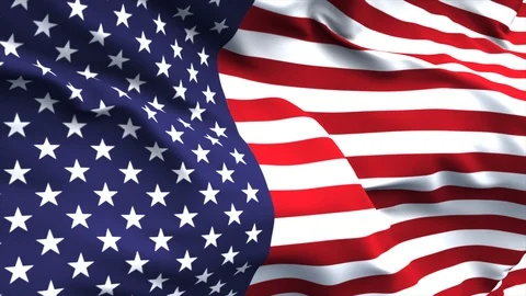 Flag USA Stock Footage 113886138