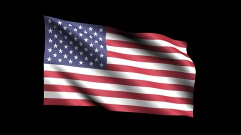Flag of USA 스톡 동영상 127438034