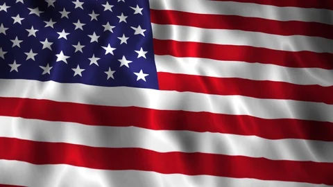 Flag USA Stock Footage 128180381