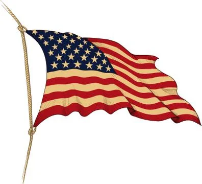 Flag of usa Illustrazione stock