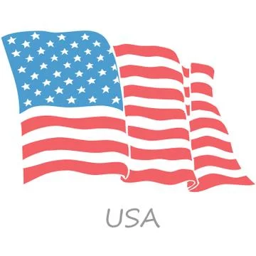 Flag of the USA Stock Illustration