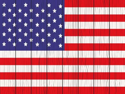 Flag of USA イラスト素材