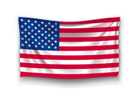 Flag of usa Illustrazione stock