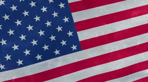 Flag of USA looping background Stock Footage 65041002