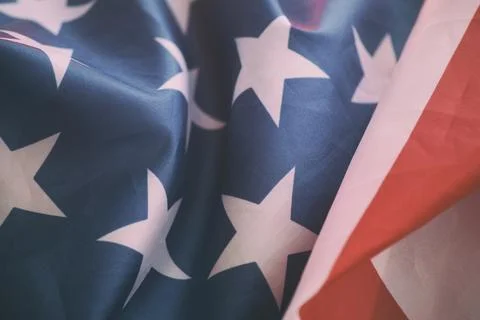 The flag of the USA. Stock Photos