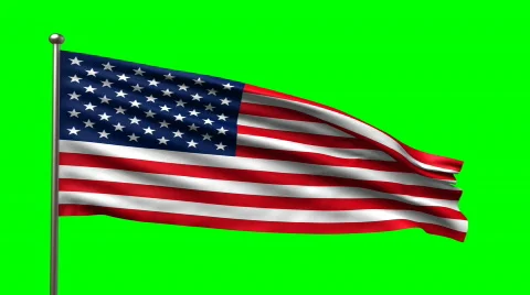 Flag of USA, seamless loop 스톡 동영상 644354