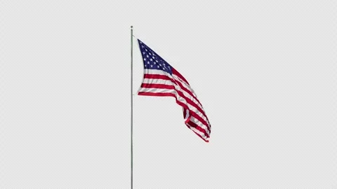 Flag USA Seamless loop Video Stock Footage 305350886