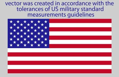 Flag of USA standard Stock Illustration