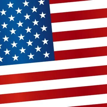 Flag of the USA. Vector Illustration. Stock Illustration