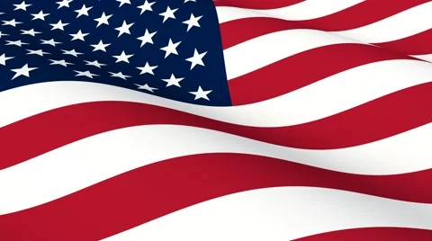 Flag of USA waving Video stock 50203717