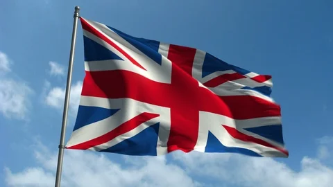 Flag of USA - Waving Over Time Lapsee Sky Stock Footage 89177595
