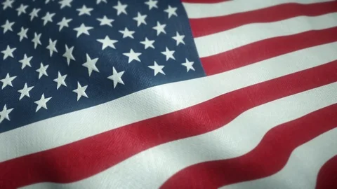 Flag of the USA waving in the wind Stock-Footage 121769249