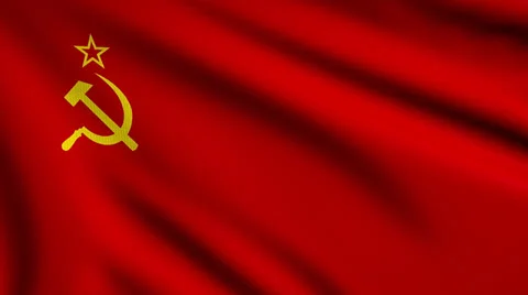 Flag of USSR looping Stock Footage 25319954
