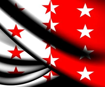Flag of valais Stock Illustration