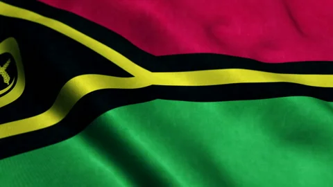 Flag of Vanuatu Beautiful 3d animation of Vanuatu flag in loop mode Stock Footage 235405578