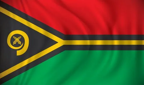 Flag of Vanuatu Stock Illustration