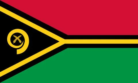 Flag of Vanuatu Stock Illustration