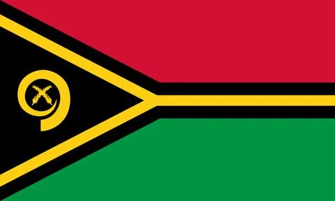 Flag of Vanuatu Stock Illustration