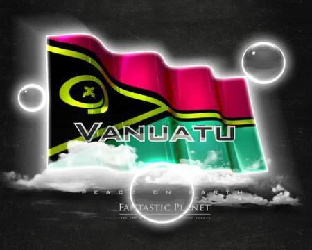 Flag Vanuatu quality designer flag Stock Illustration