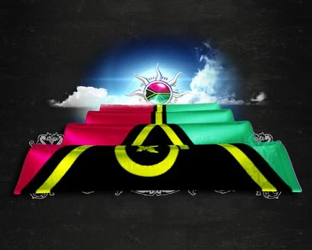 Flag Vanuatu quality designer flag Illustration