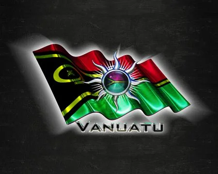 Flag Vanuatu quality designer flag Stock Illustration