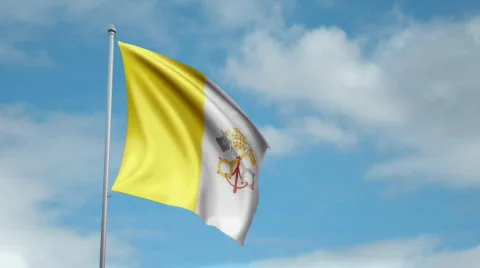 Flag of Vatican City 動画素材 451404