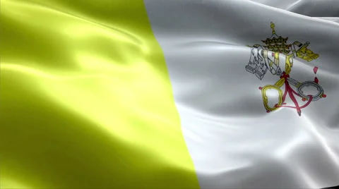 Flag Vatican City Video stock 47786060