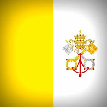 Flag of Vatican City Stock Illustration