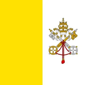 Flag of the Vatican City Stock Illustration