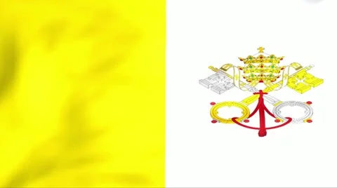 Flag Of Vatican Stock Footage 11399610