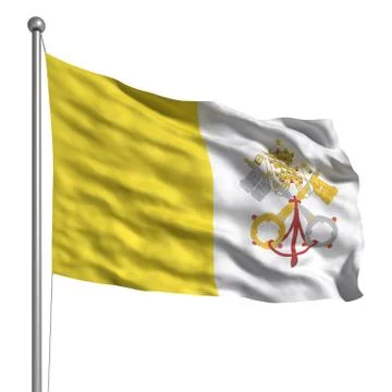 Flag of the vatican Stock Illustration