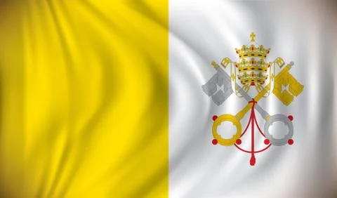 Flag of Vatican Stock Illustration