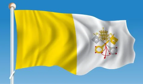Flag of Vatican Stock Illustration