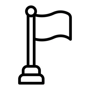 Flag Vector Icon Design Illustration Stock Illustration