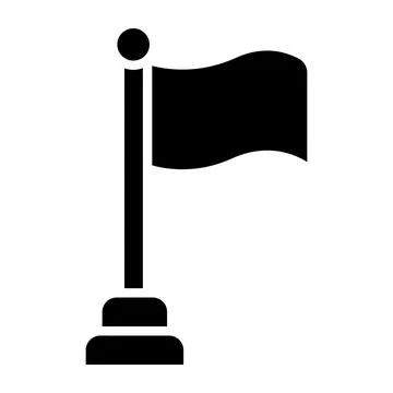 Flag Vector Icon Design Illustration Stock Illustration