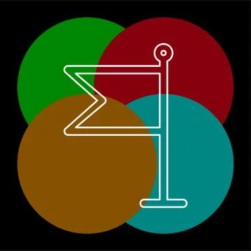 Flag vector icon Illustrazione stock