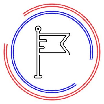 Flag vector icon Stock Illustration