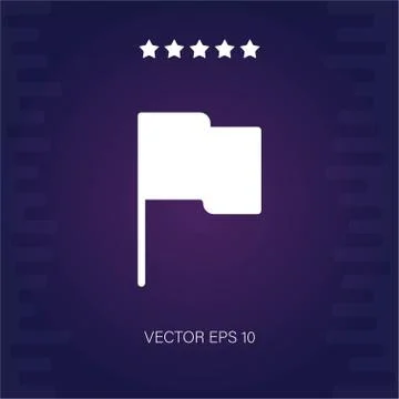 Flag vector icon Illustrazione stock