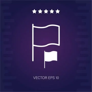 Flag vector icon Stock Illustration
