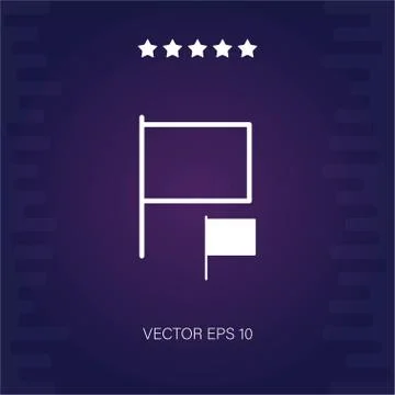 Flag vector icon Stock Illustration