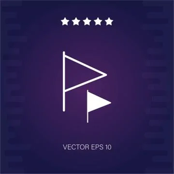 Flag vector icon Stock Illustration